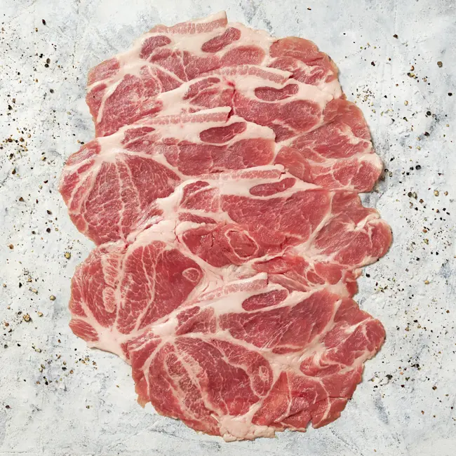 3131 WF Raw Pork Coppa Extra Thin Steak Pork