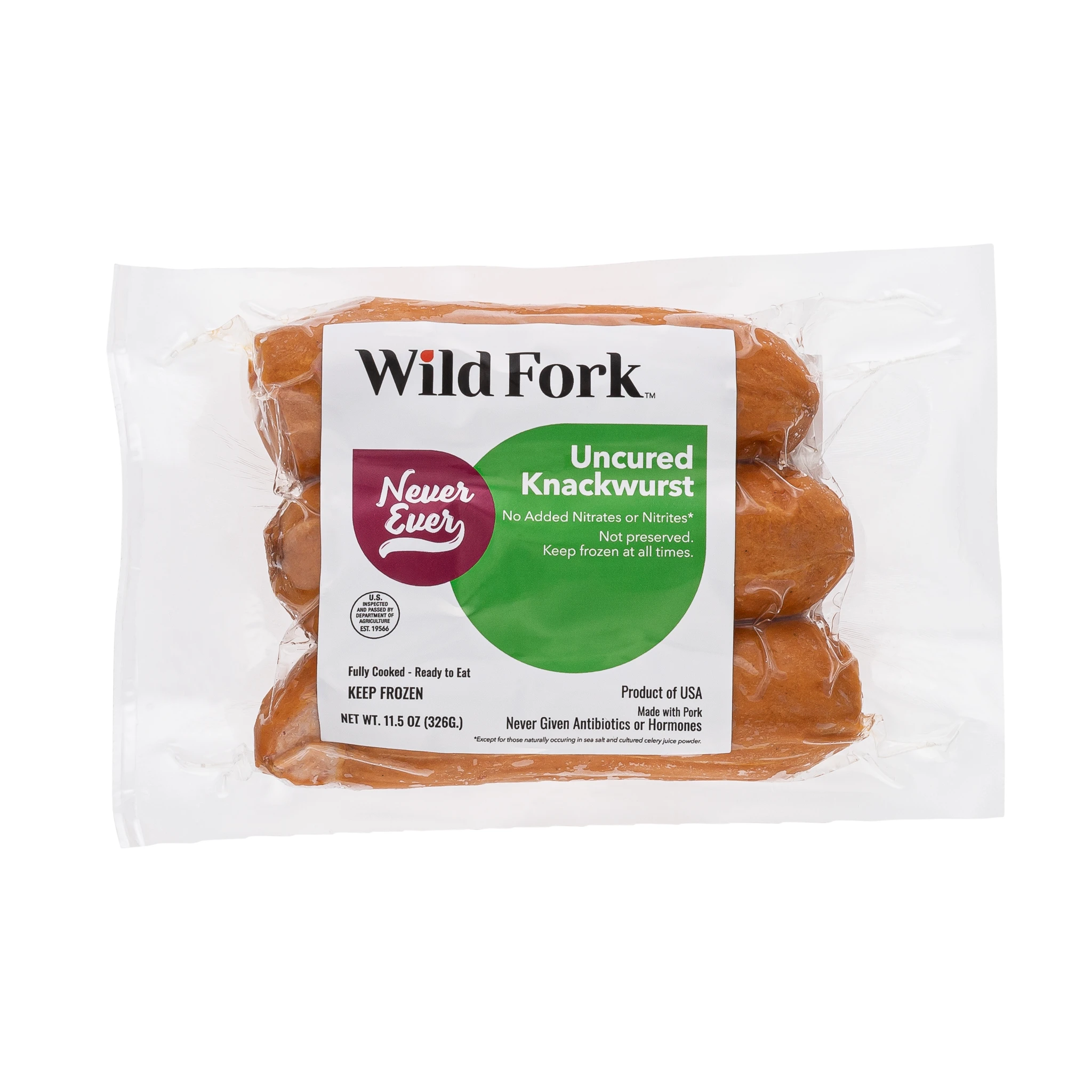 3731 WF PACKAGED KNACKWURST SAUSAGE ABF UNCURED SAUSAGE