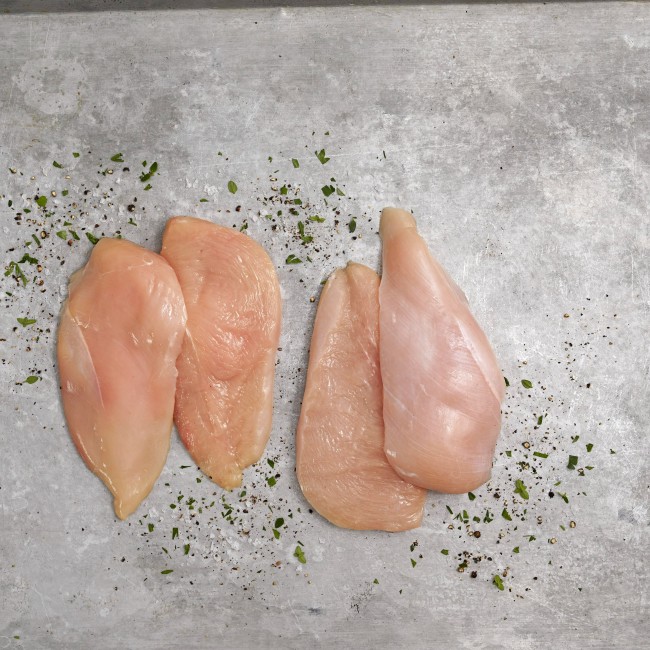 4303 WF Raw Organic Thin Sliced Chicken Breast Poultry