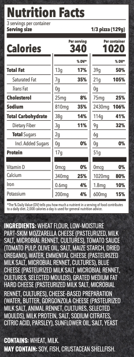 8240 WF NFT pizza four cheese 13 65oz fw