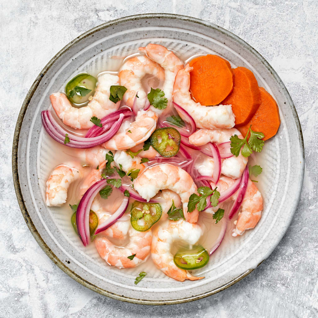 6285 WF PLATED shrimp ceviche Seafood