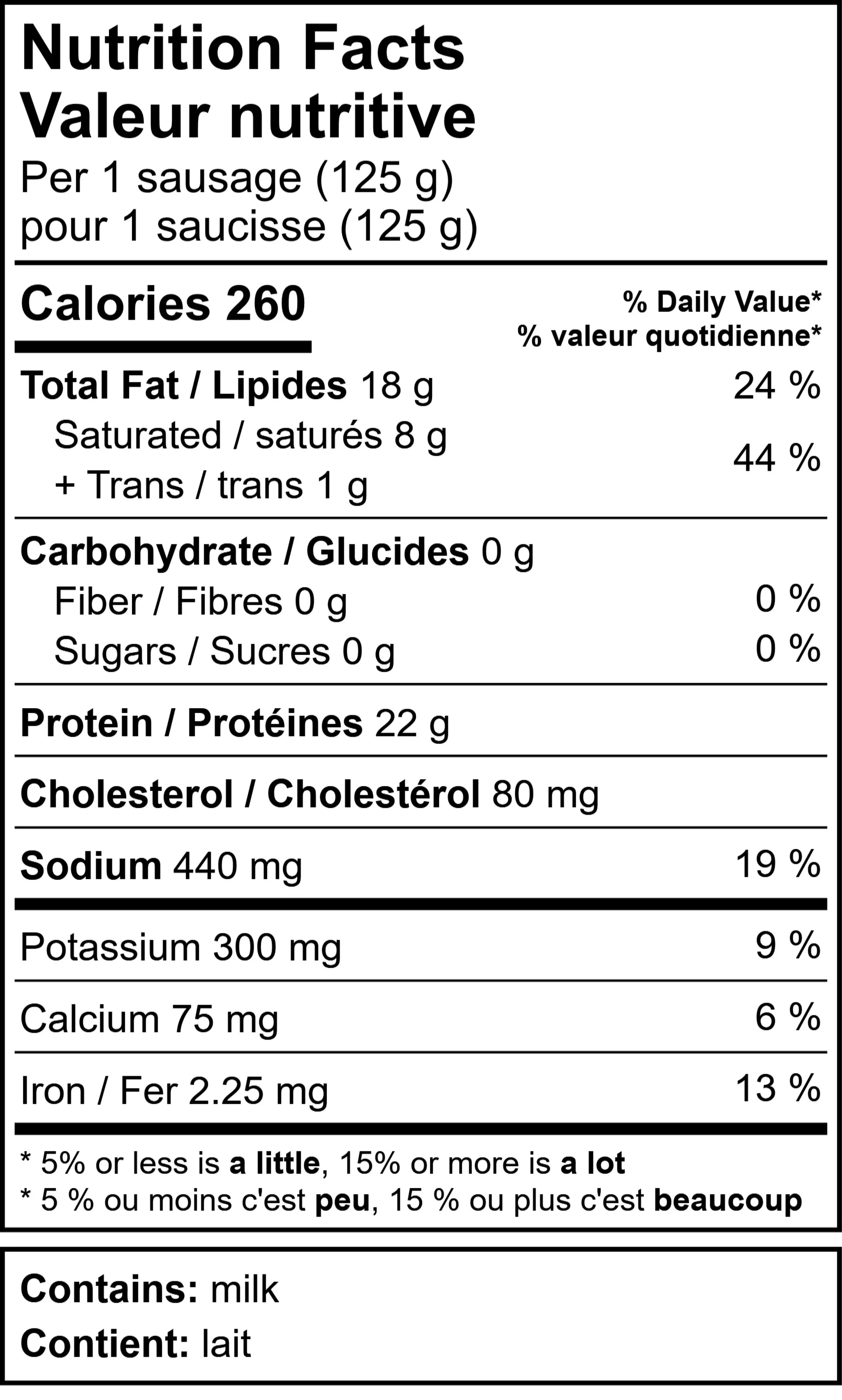29124 - Beef Asiago Sausages - NFT V1