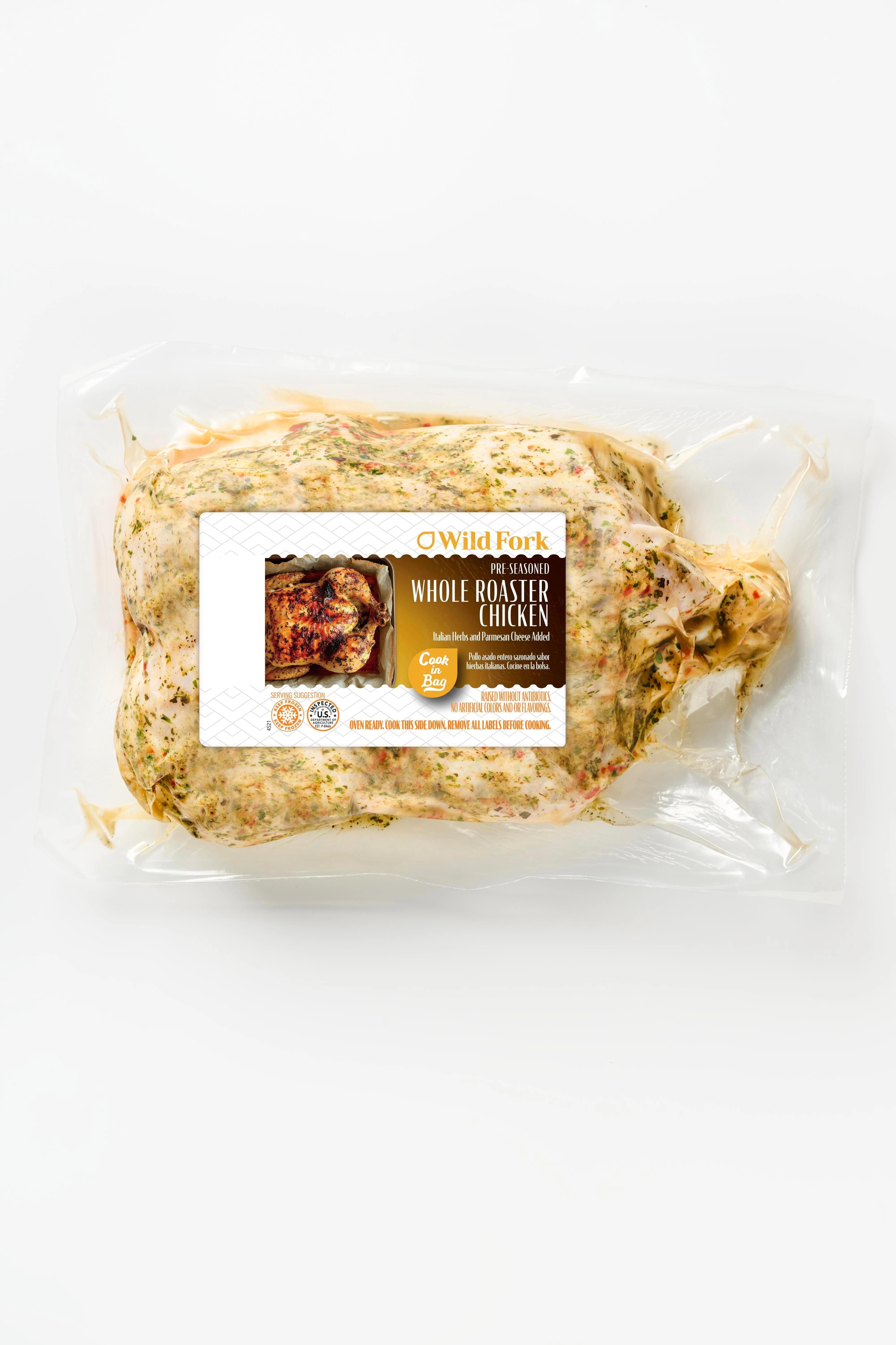 4521 PACKAGING Italian Herb Seasoned Whole Chicken Roaster