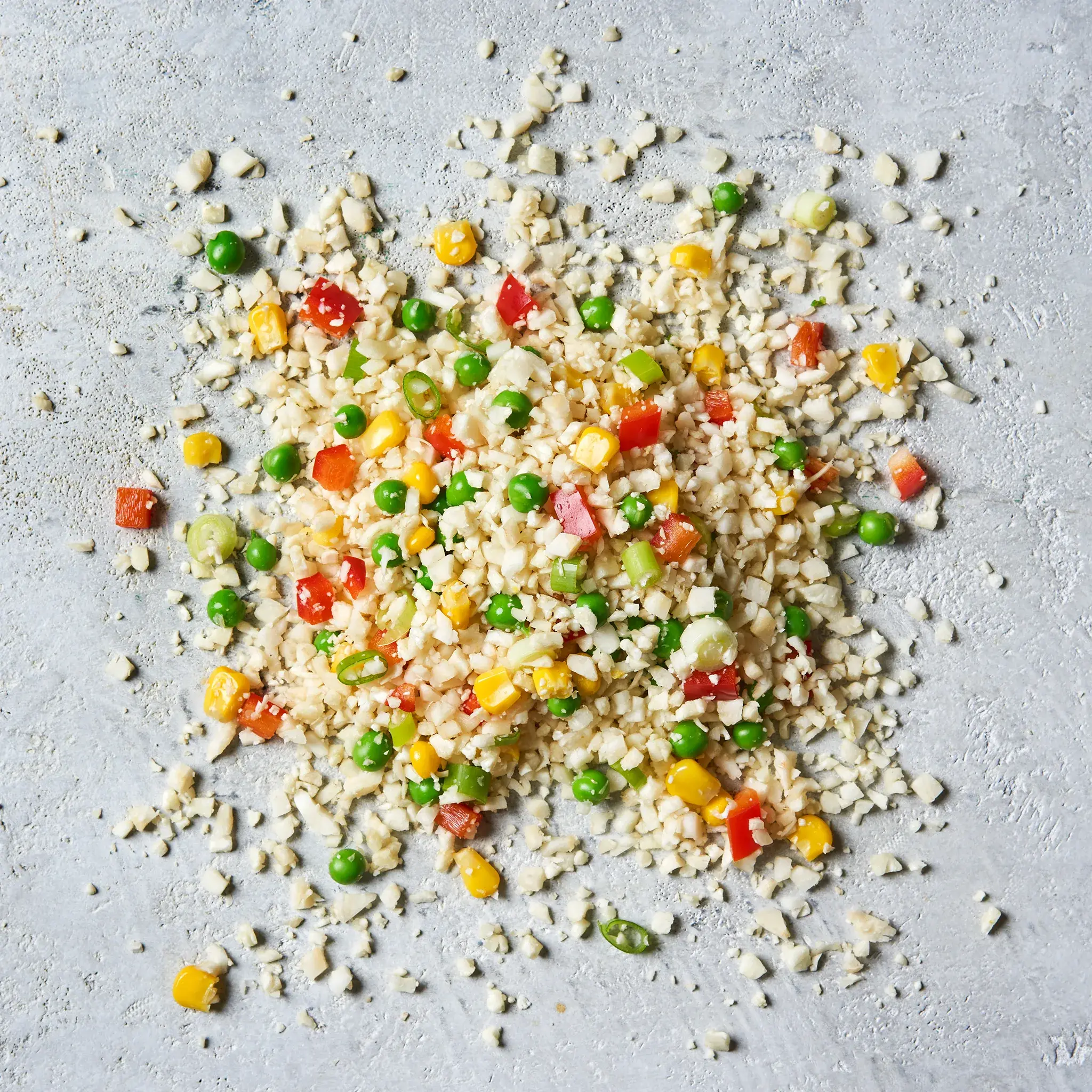 Stir fry blend riced cauliflower raw 004