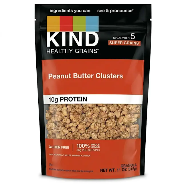 9557 - Kind Clusters Peanut Butter Whlgrn Bag - FRONT