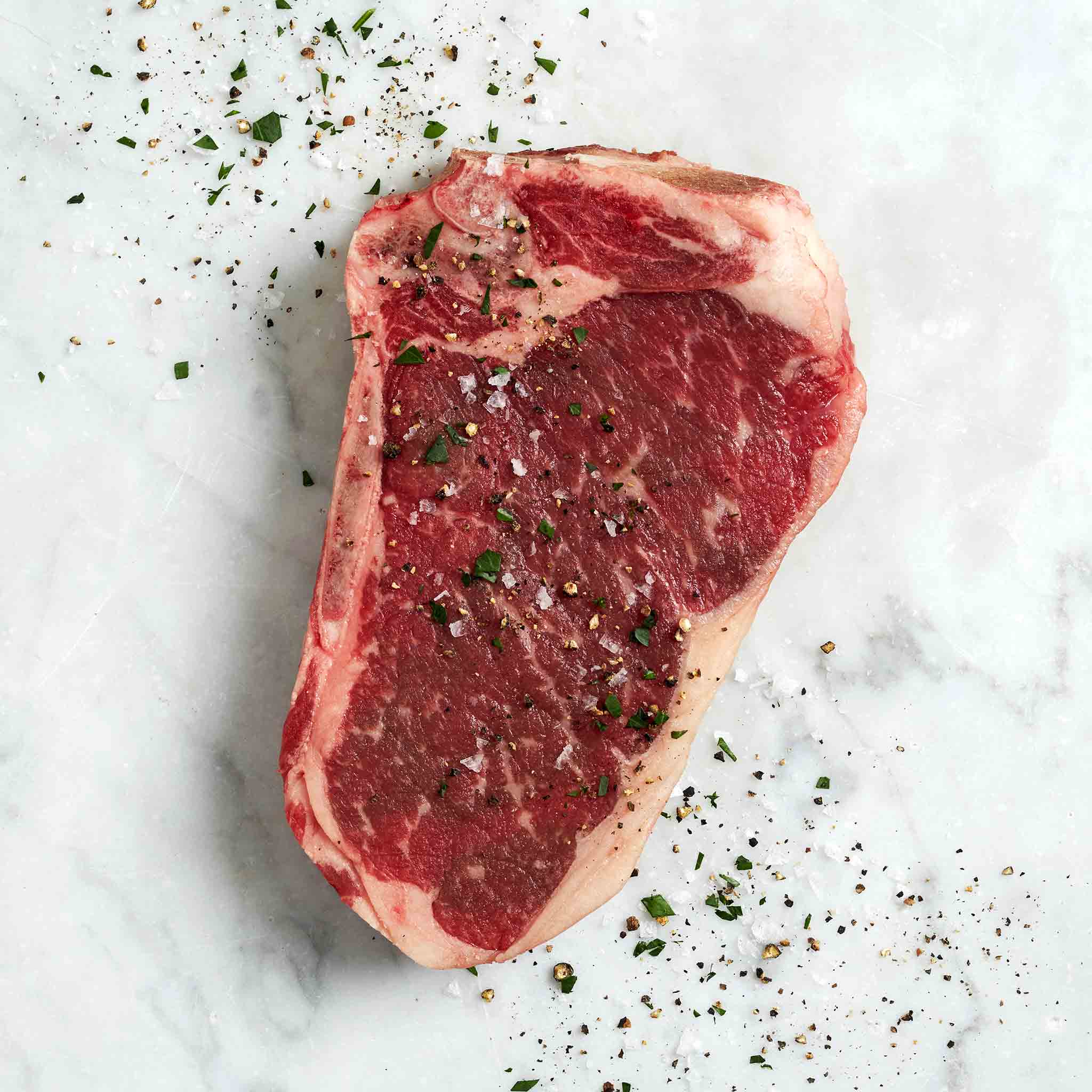 1707 WF Raw Bone-In NY Strip Steak Inspected* Beef