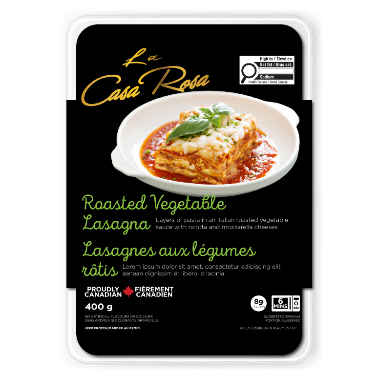 22636 ARTWORK Roasted Vegetable Lasagna 400g - LCR