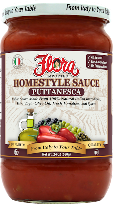 9918 ARTWORK Flora Homestyle Puttanesca Sauce
