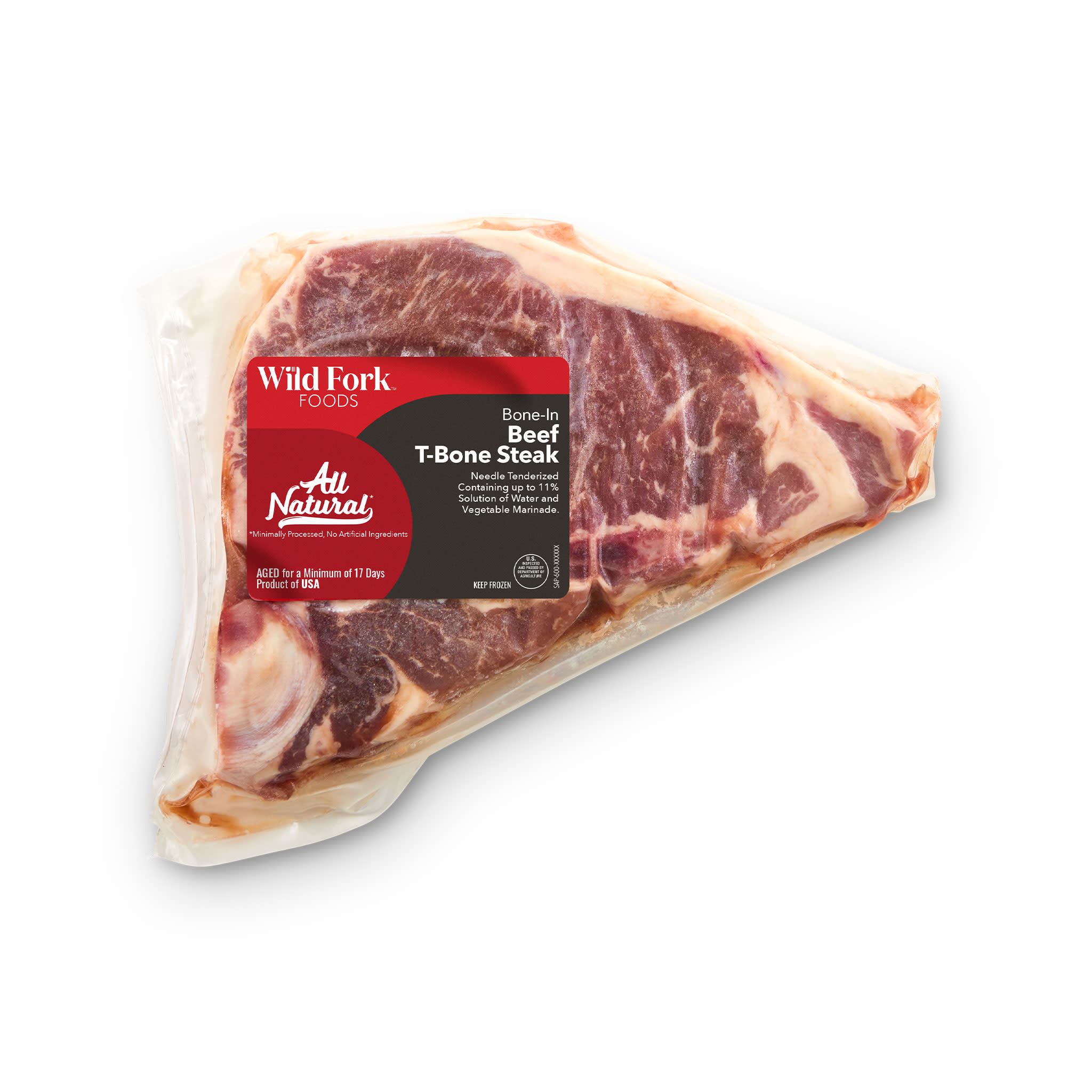 1706 WF PACKAGED Bone-In Beef T-Bone Steak* Beef