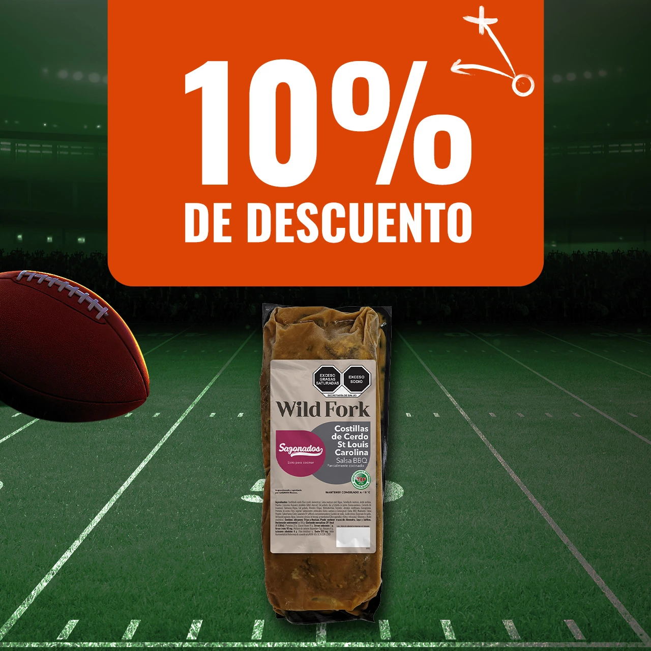 Kit 1 Costillas Crolina NFL