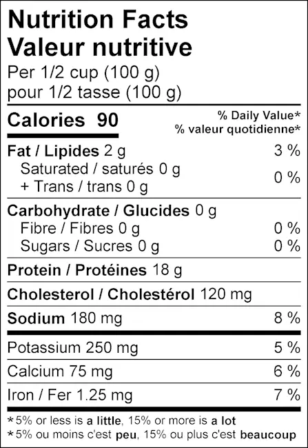 WFC 5107 Seafood Shrimp WhiteSmall125-175 NFT