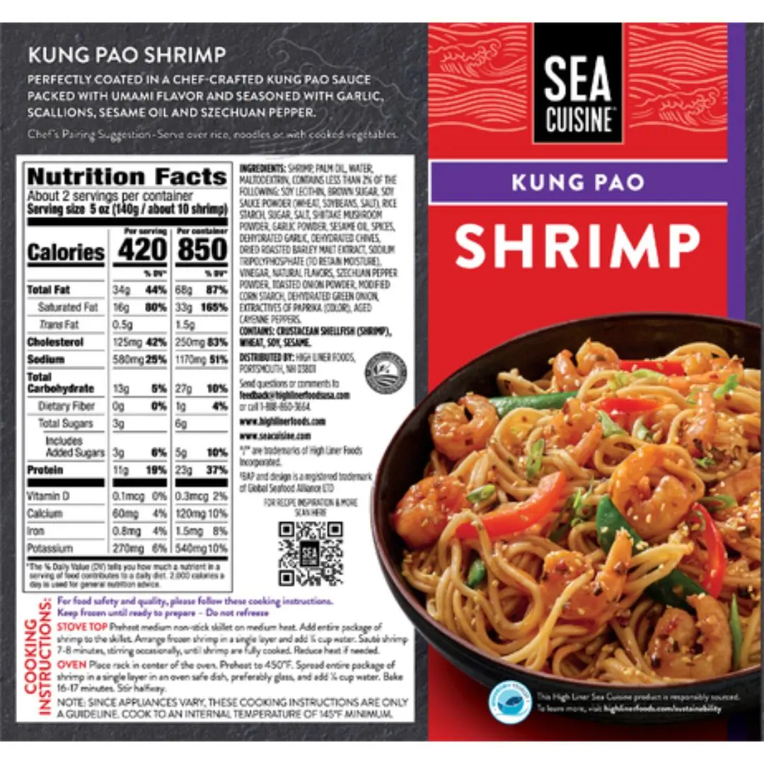 6307 PACKAGED BACK Kung Pao Shrimp