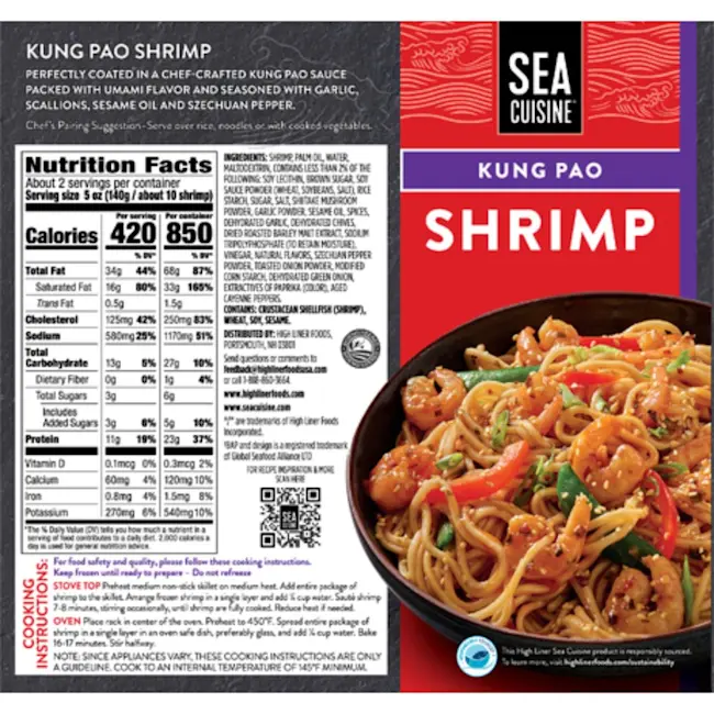 6307 PACKAGED BACK Kung Pao Shrimp