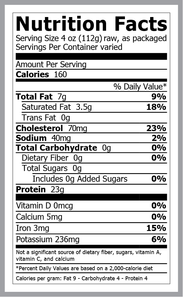 1604 WF NFT flap meat half gf lbs vsp