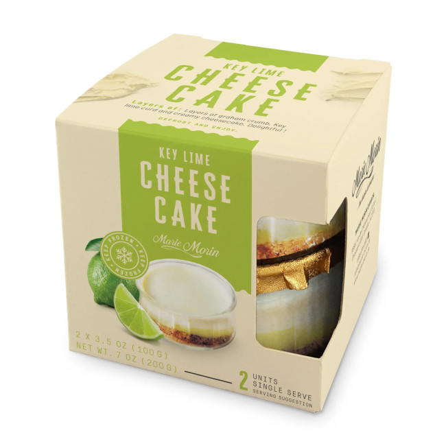7071 WF Packaged Key Lime Cheesecake - Marie Morin Breads, appetizers and desserts