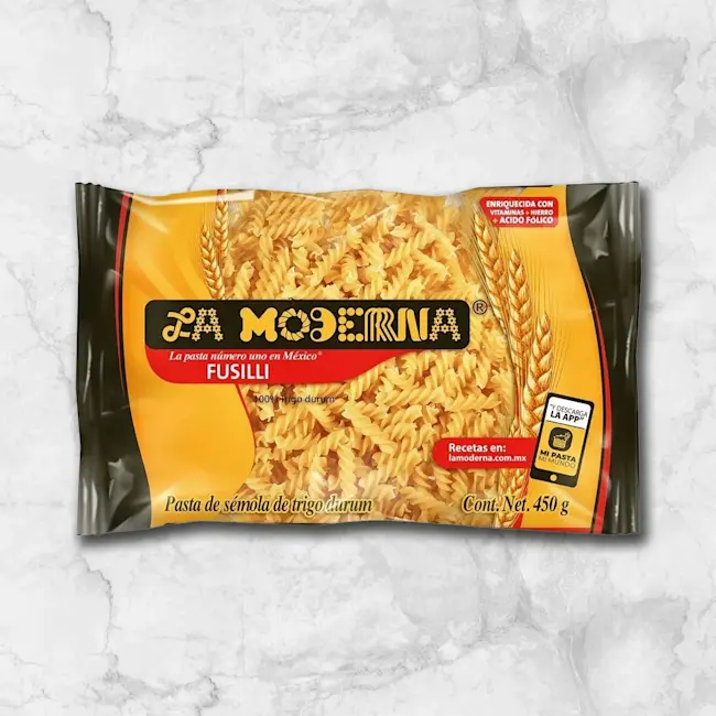 82119 WFMex Packaged LA MODERNA FUSILLI 450 GSecos