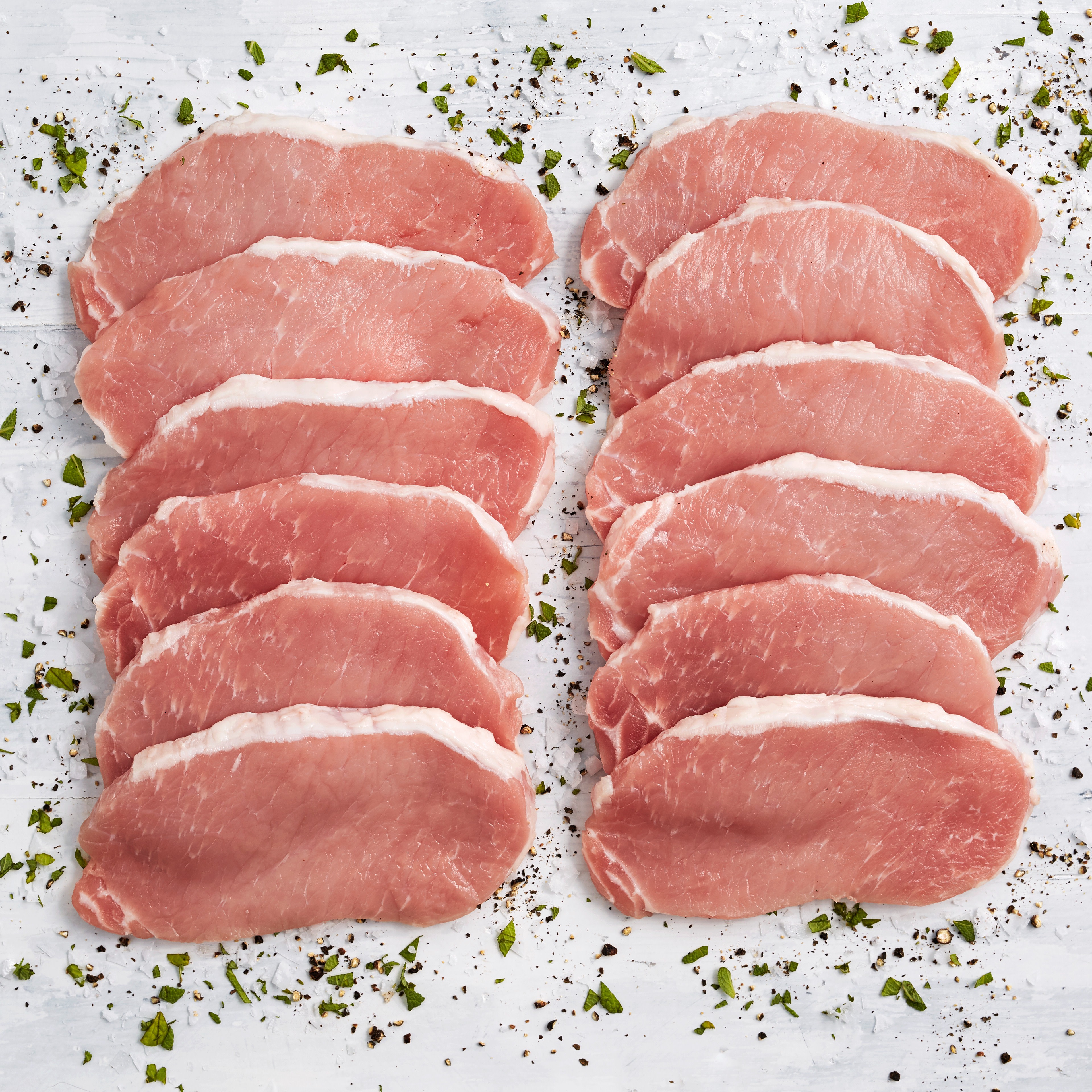 3101 WF Raw Pork Boneless NY Thin Chops Pork
