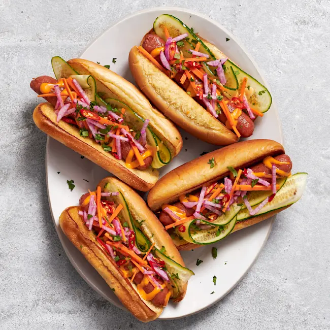 3784 COOKED Bison Hot Dogs