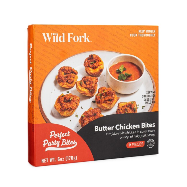 8213 WF PACKAGED Butter Chicken Bites Breads, Appetizers & Desserts