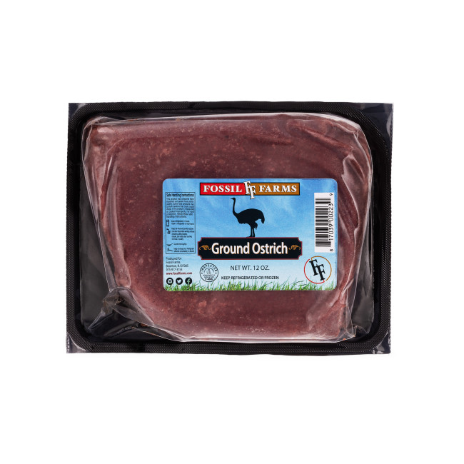 5708 WF PACKAGED Ground Ostrich 90- Lean - 0.75 LB Specialty Meat