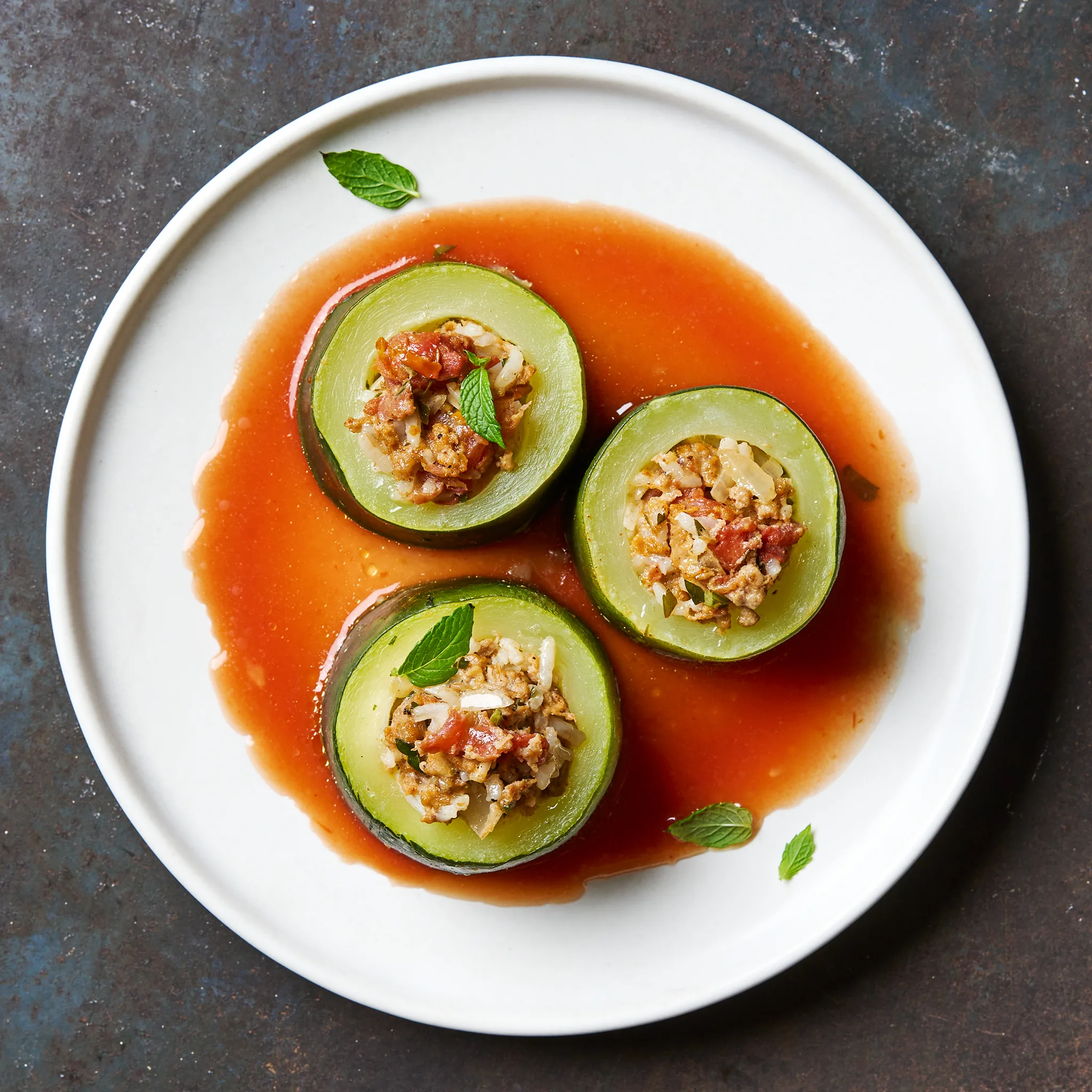 Middle Eastern Stuffed Zucchini With Lamb | Wild Fork