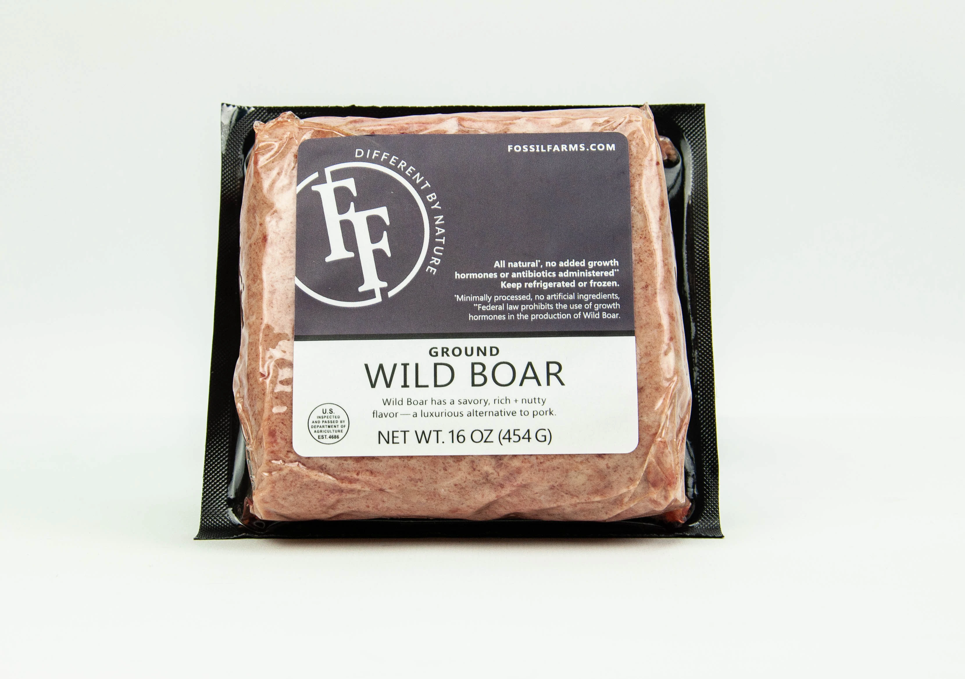 5710 WF PACKAGED Ground Wild Boar 85- Lean - 1 LB Specialty Meat