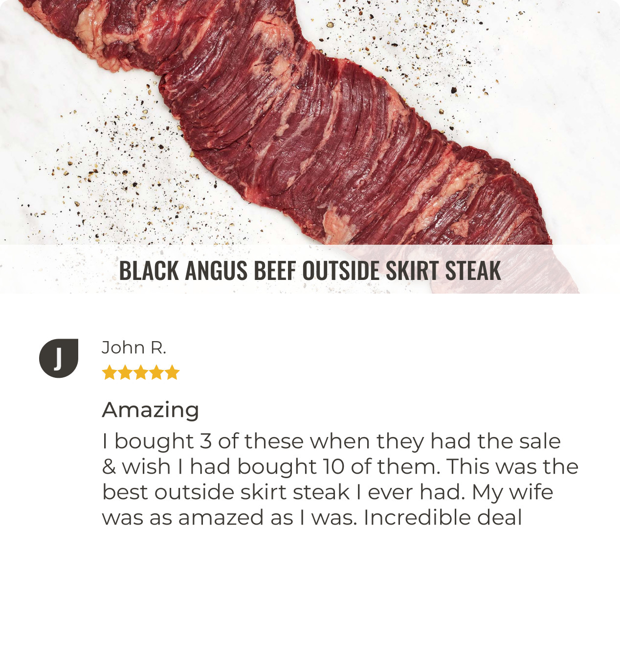 Black Angus Beef Outside Skirt Steak Review