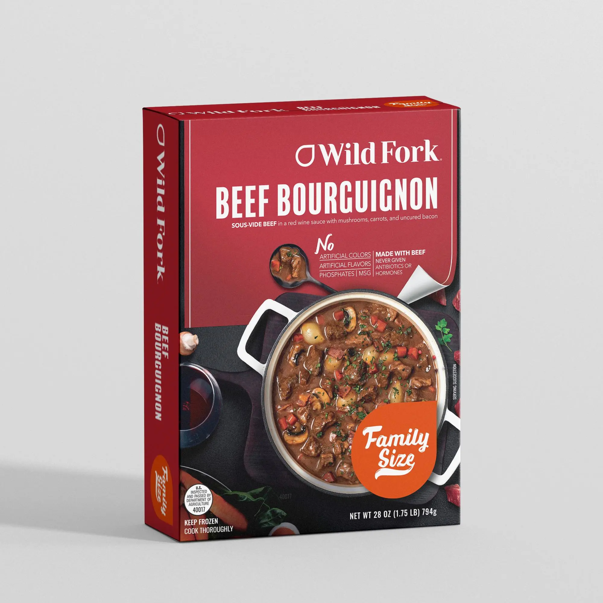 8062 WF PACKAGED BEEF BOURGUIGNON READY MEAL
