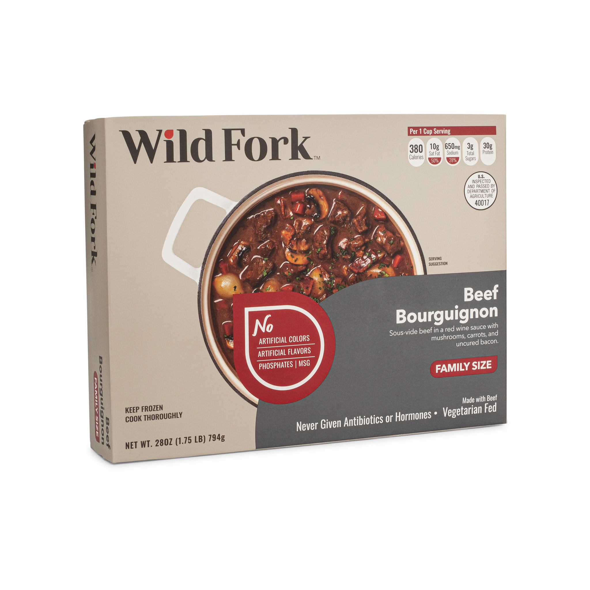 8062 WF PACKAGED BEEF BOURGUIGNON READY MEAL