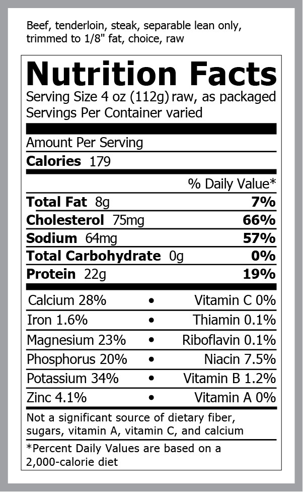 1655 WF NFT peeled tenderloin organic lbs vs bag