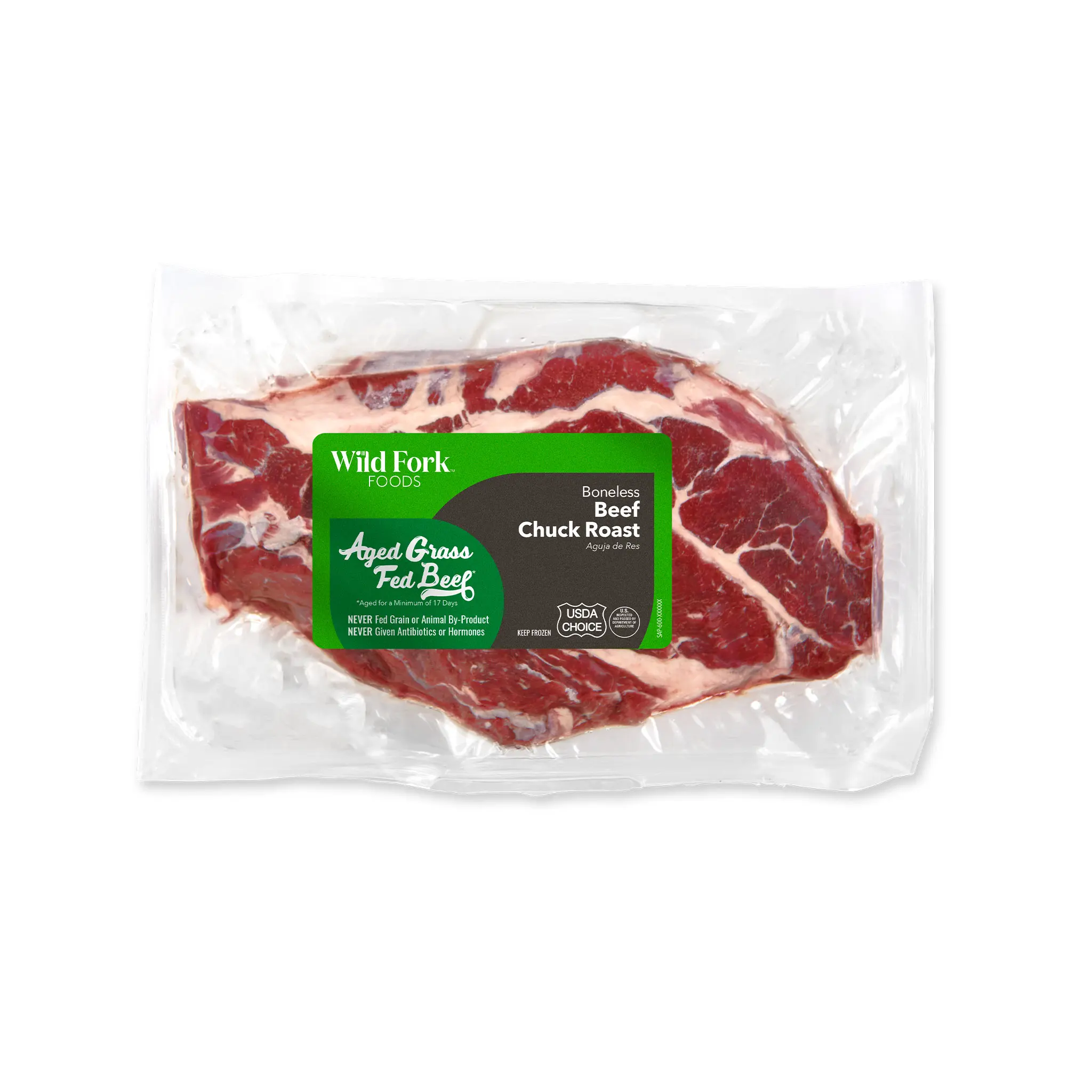 1606 WF PACKAGED Grass Fed Beef Chuck Roast Beef