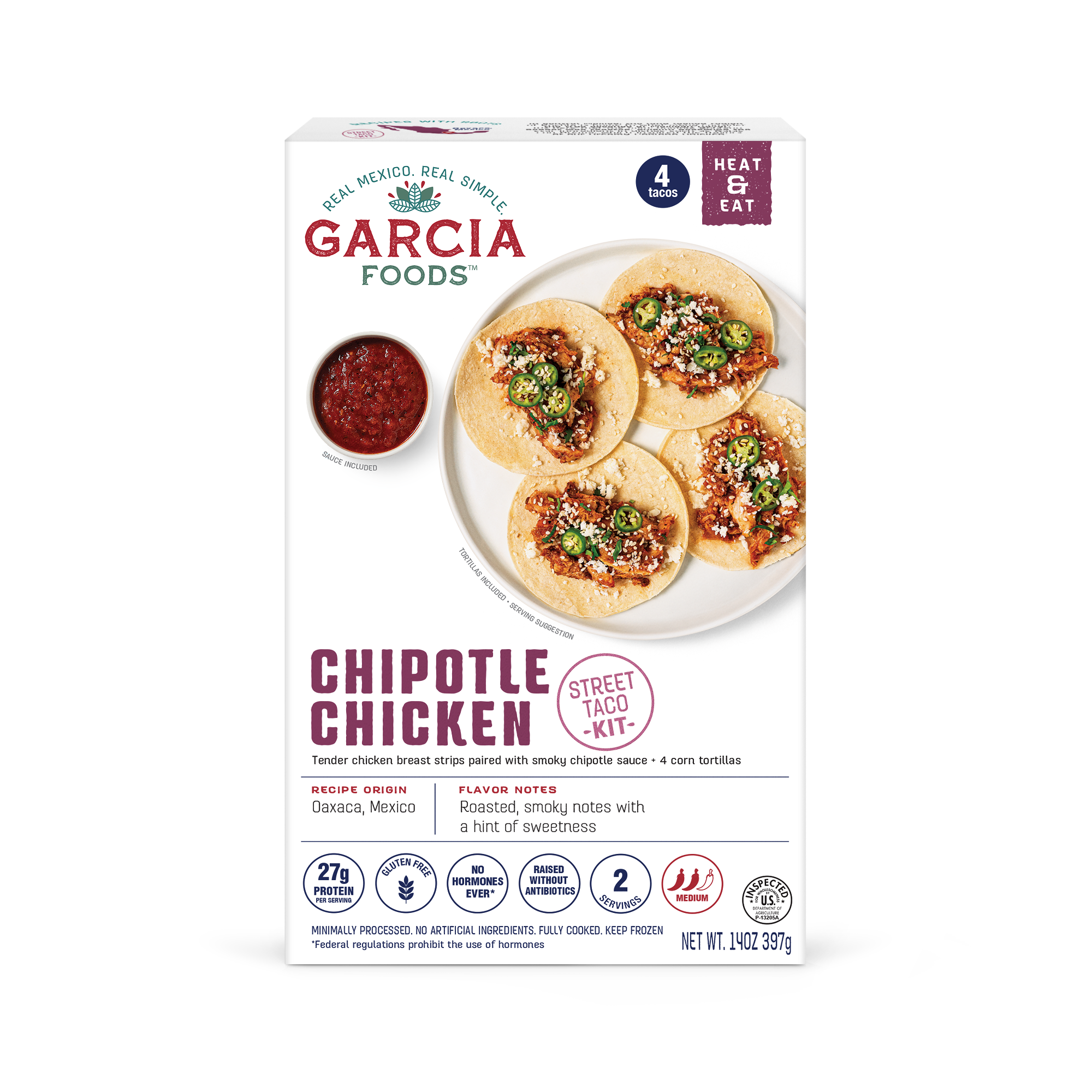 8195 ARTWORK Chipotle Chicken Taco Kit 14oz - Garcia