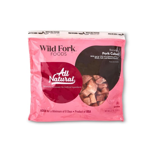 3209 WF PACKAGED Pork Cubes Pork