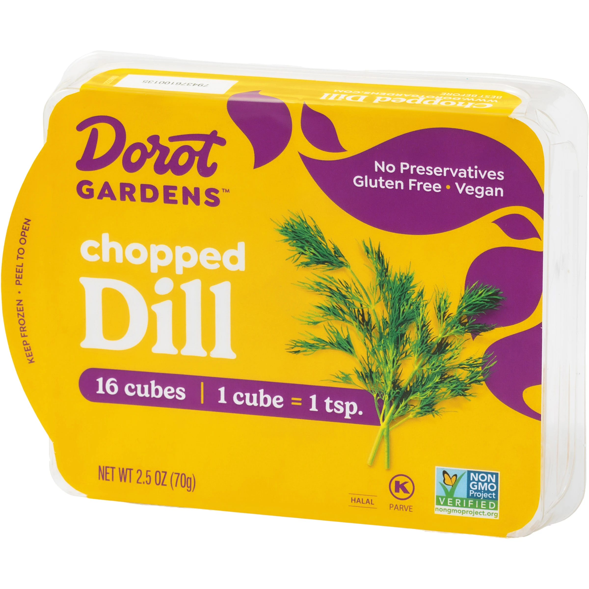 7073 WF PACKAGED Frozen Dill - Dorot Spices & Dry Goods