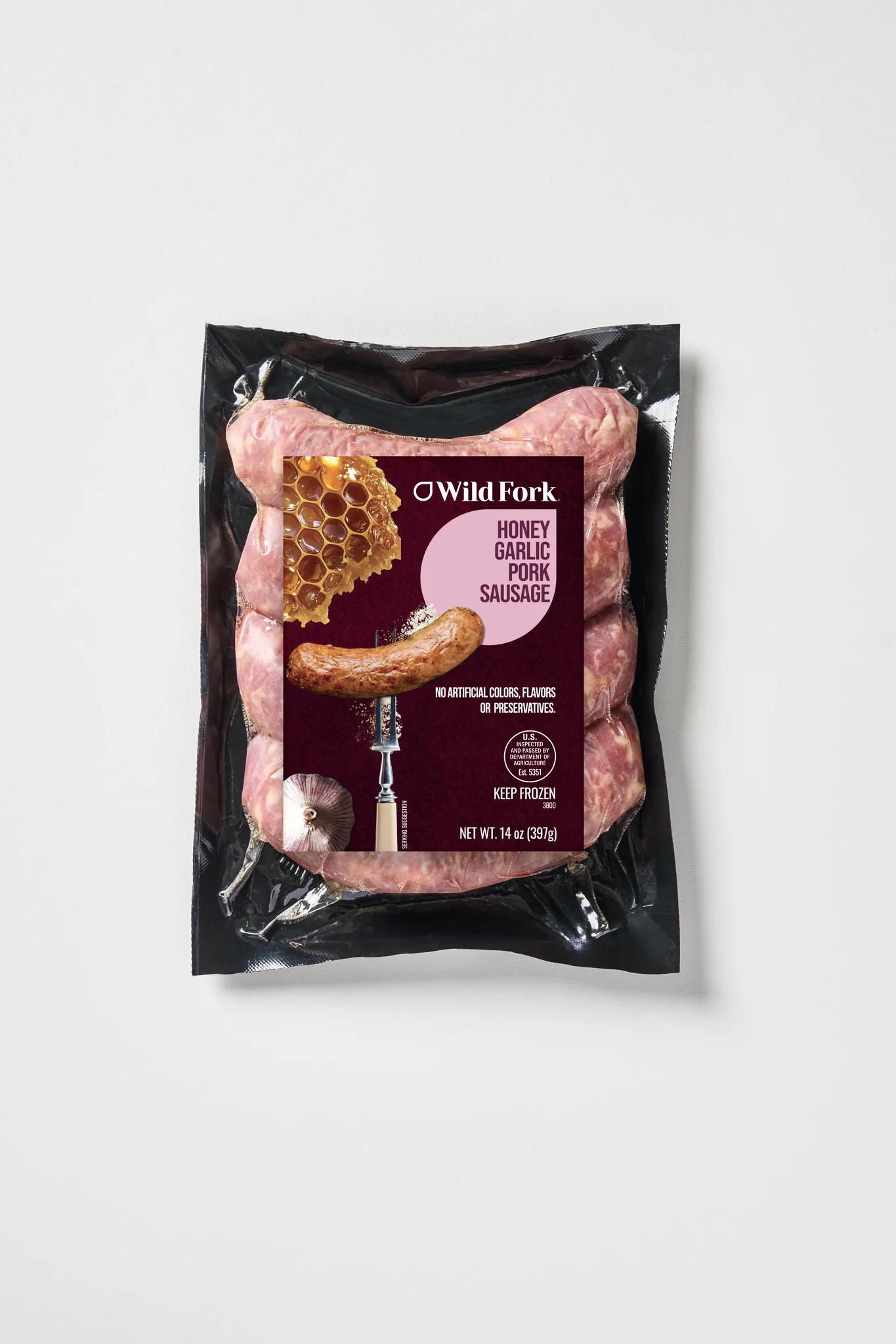 Honey Garlic Pork Sausage Links 14oz | Wild Fork