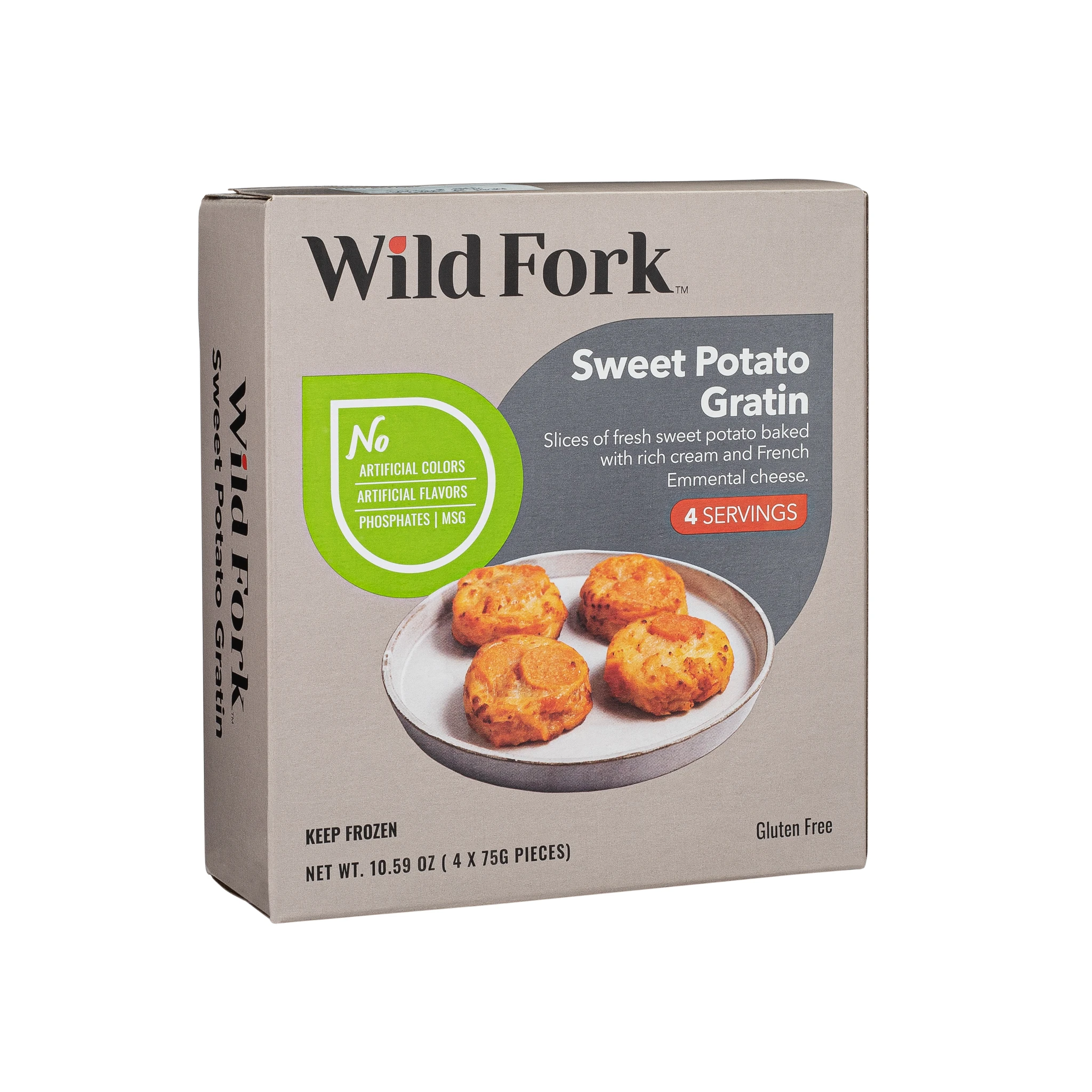 8233 WF PACKAGED SWEET POTATO CREAM CHEESE GRATIN READYMEAL