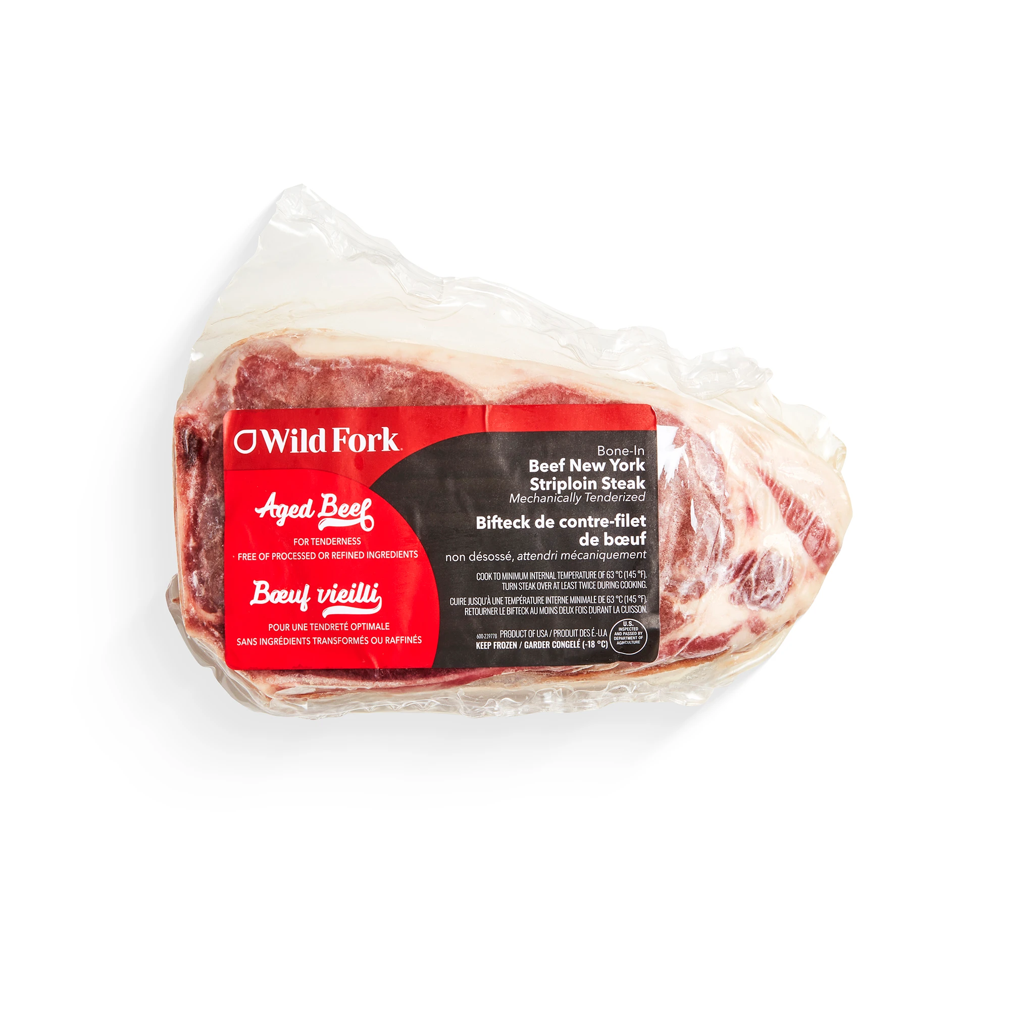 WFC 6794 Beef NY Striploin Steak BoneIn PD