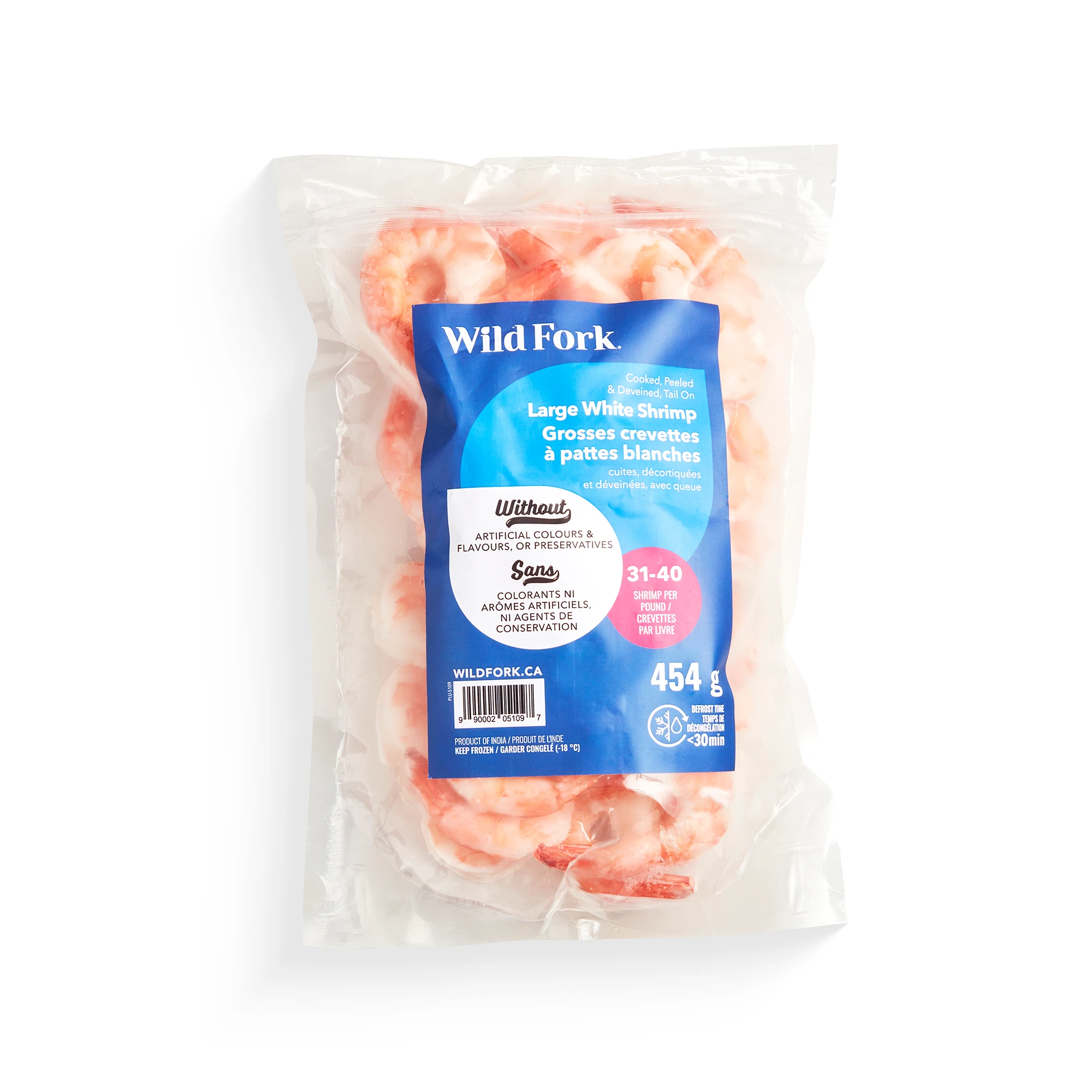 WFC 5109 Seafood Shrimp White 31 40 Large PD