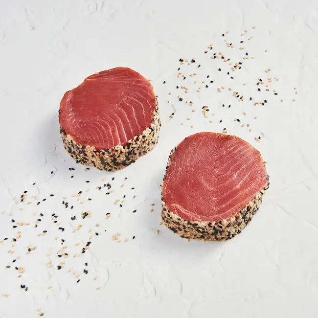 WFC 5204 Seafood YellowfinTuna Steak SesameCrusted RAW