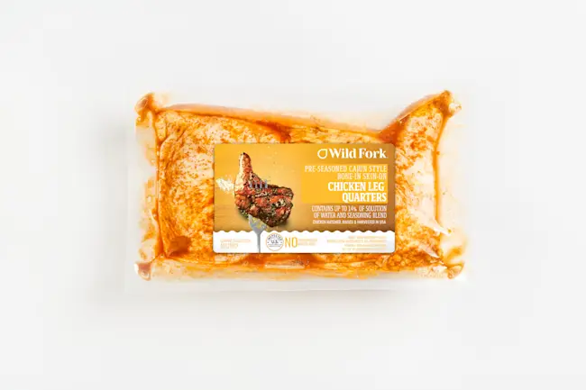 4524 Cajun Chicken Leg Quarters Package