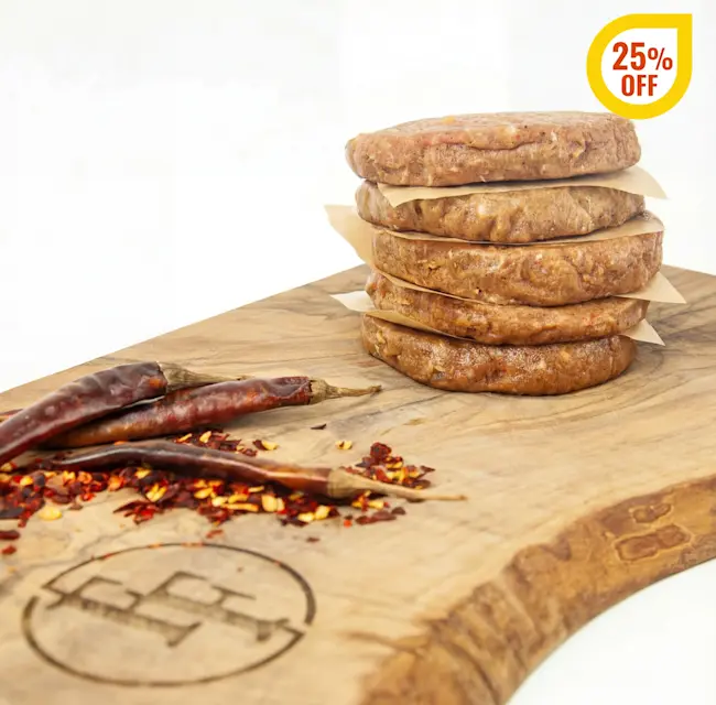 2681 Bison Chipotle Sliders SLBC177F RAW Fossil Farms V1-1