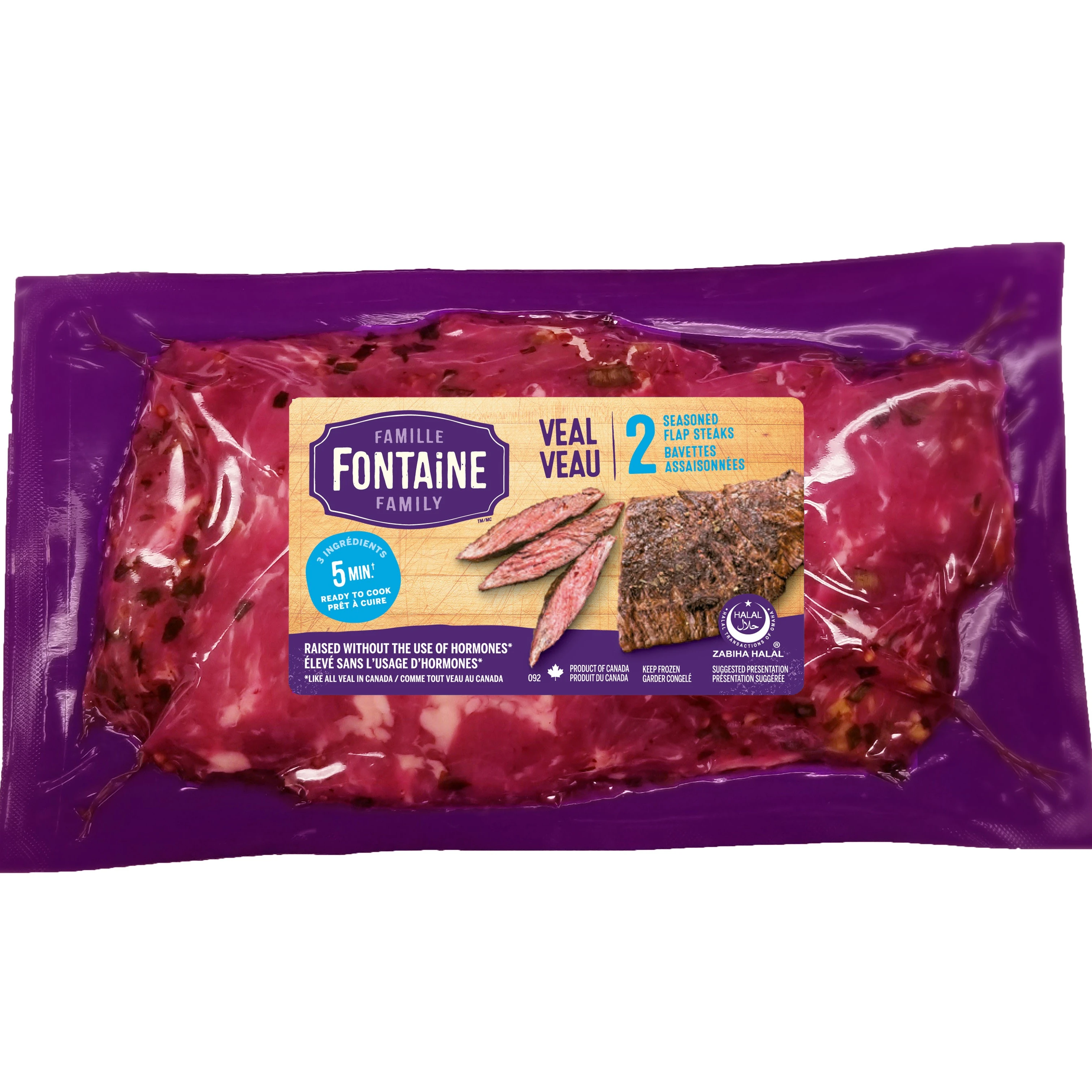 WFC 6608 NB Veal Bavette Seasoned Product