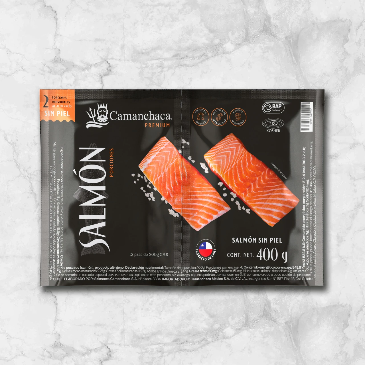 82232 WFMex Packaged PORCIONES DE SALMÓN S-PIEL PREM 400G PescadosRecetas Mes