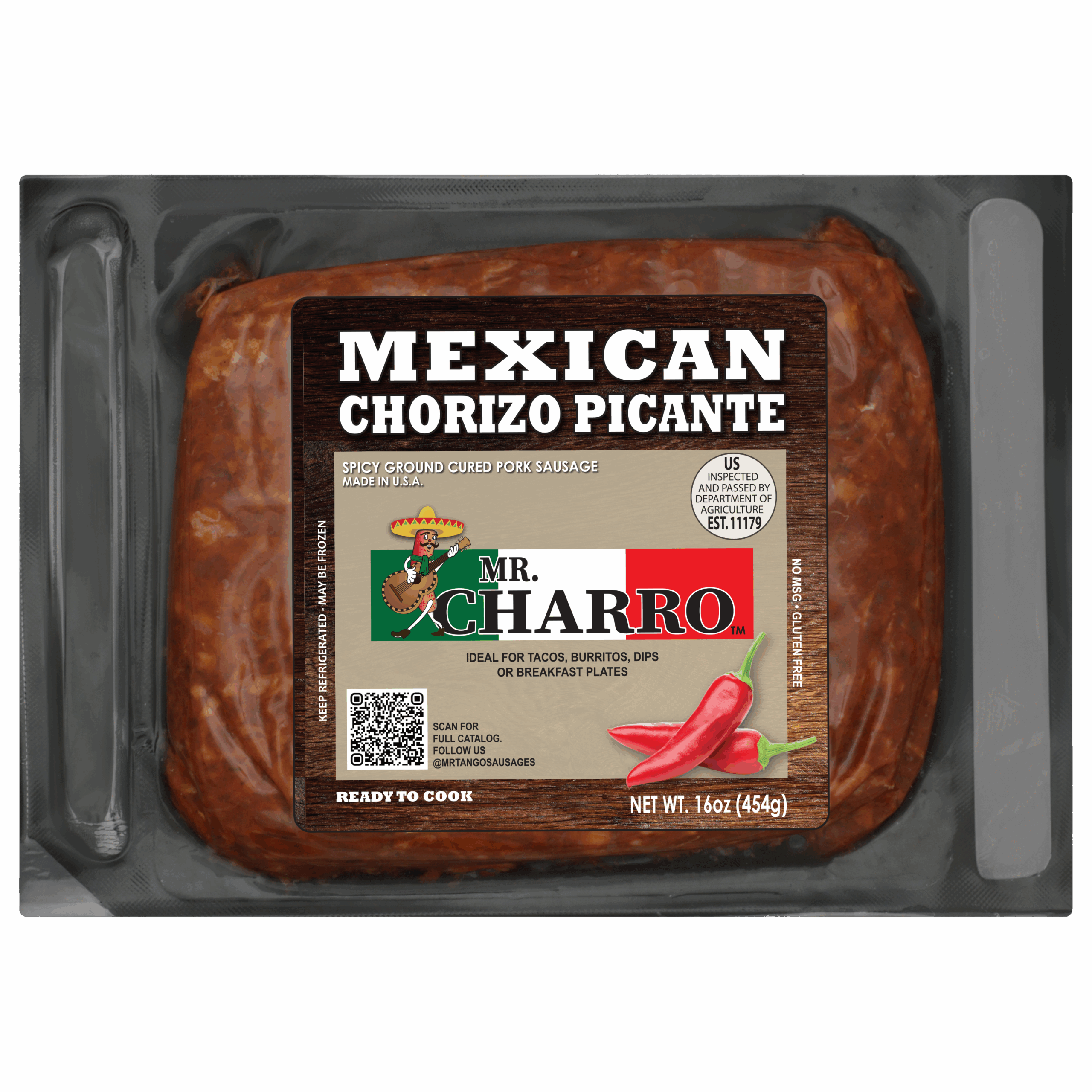 3831 Packaging Mexican Ground Chorizo - Mr. Charro