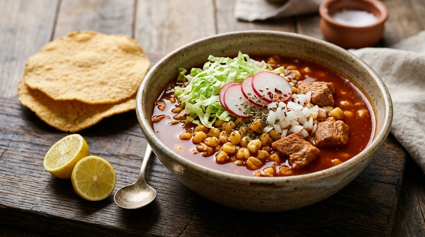 Pozole Rojo de Cerdo Auténtico: Receta Tradicional Jalisco
