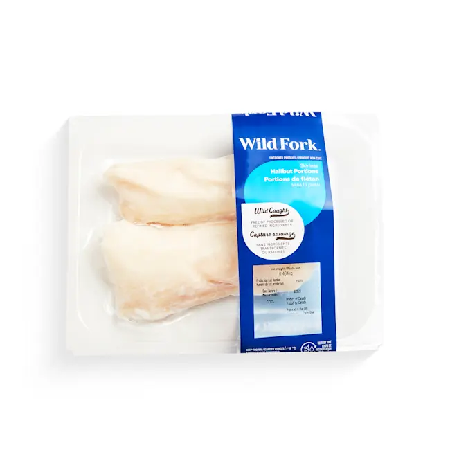 WFC 5038 Seafood Halibut Portions Skinless PD