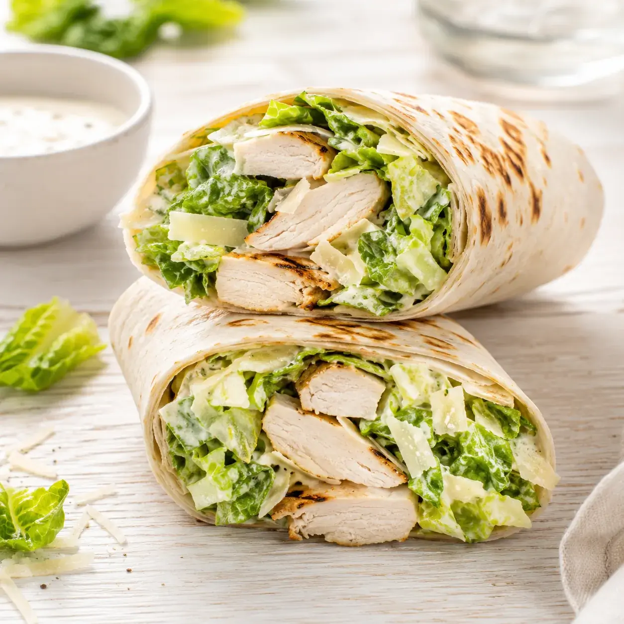 Grilled Chicken Caesar Wraps