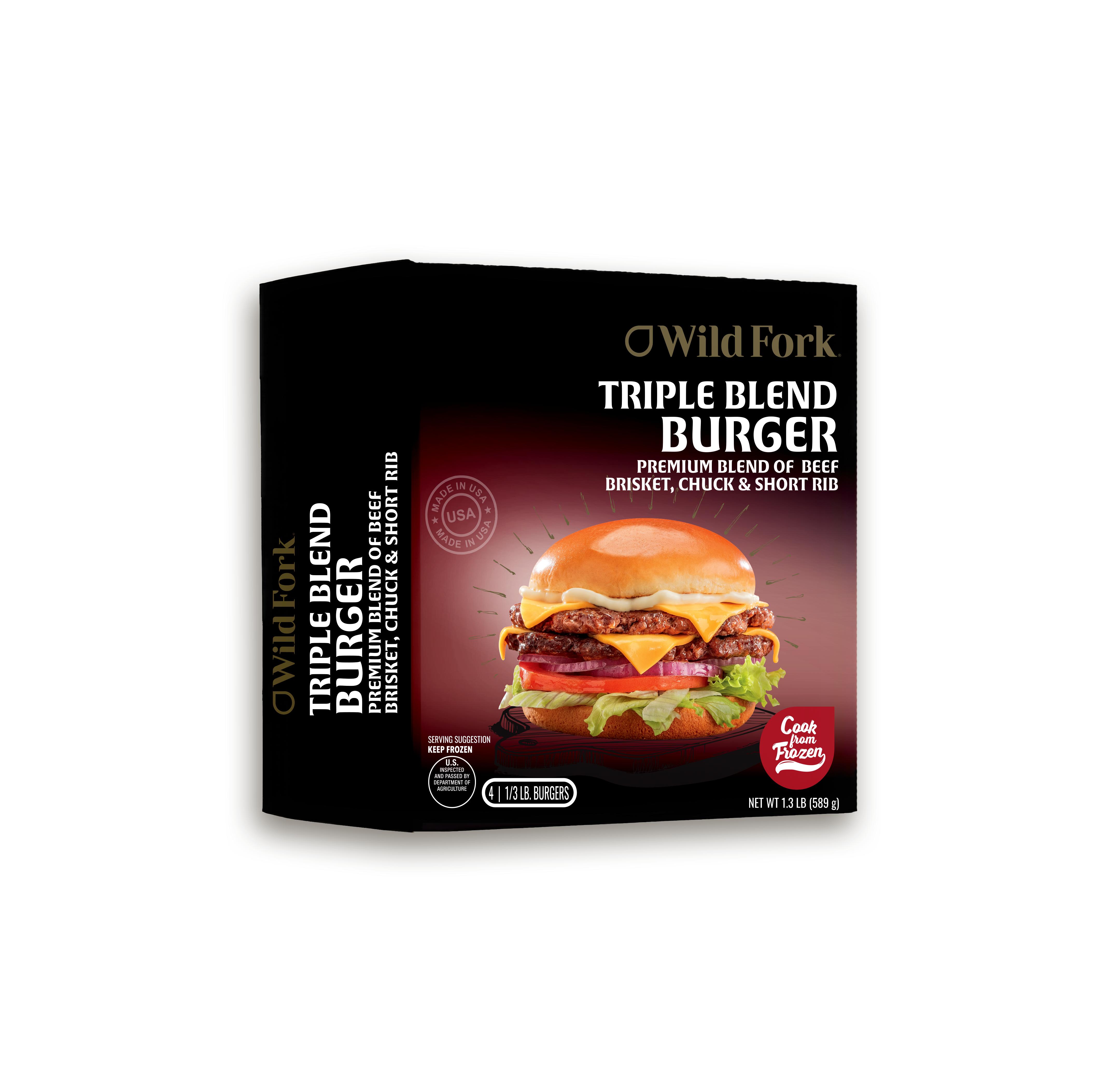Triple Blend Burger 1.33lb Box | Wild Fork Foods