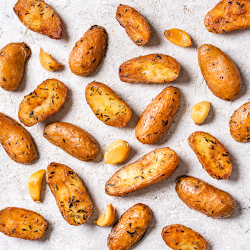 Rotisserie Potatoes with Garlic and Herbs