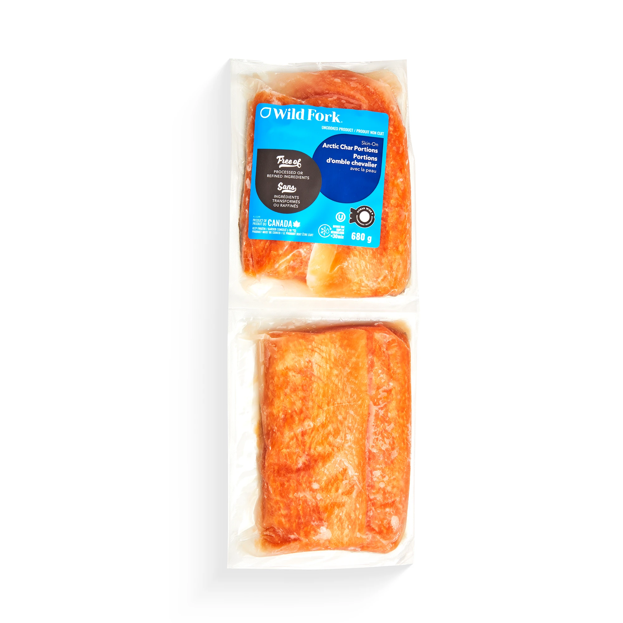 WFC 5249 Seafood ArcticChar Portions SkinOn PD